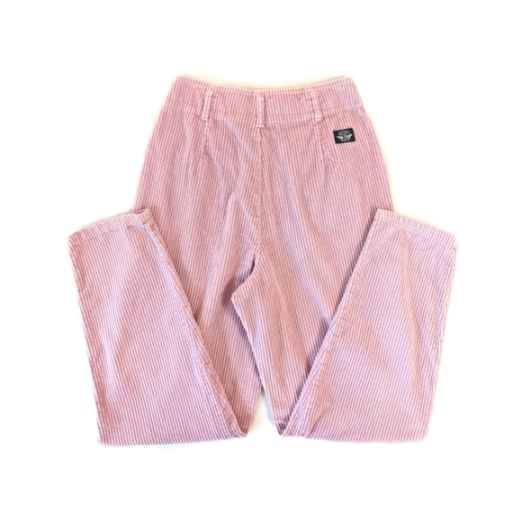 Vintage 90s Corduroy High Rise Pleated Tapered Leg Trousers/Pants - Picture 2 of 14